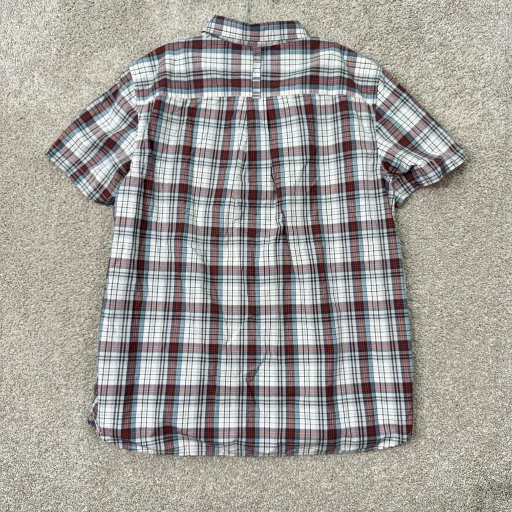 The North Face Button Front Shirt Mens XL Multicolor Plaid Short Sleeve Hiking